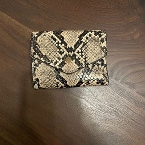 Faux Snakeskin Wallet